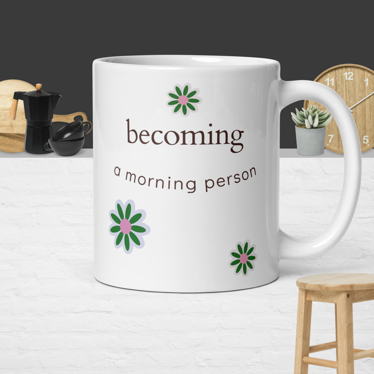 Becoming A Morning Person mug